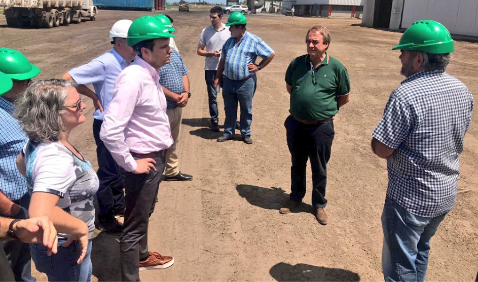 Autoridades de Ambiente visitaron la planta modelo de biomasa en Ticino